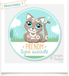 badge chaton