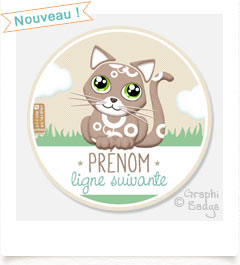 badge chaton