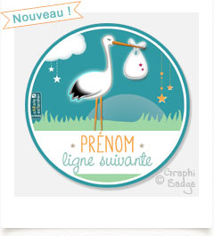 badge cigogne