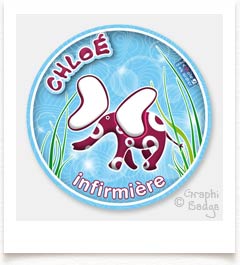badge infirmi�re �l�phant