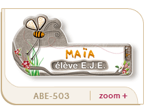 badge nature abeille