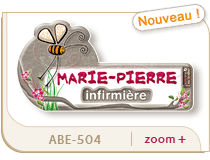 badge infirmi�res fleur abeille