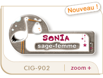 badge cigogne bebe