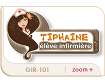badge infirmi�re orange