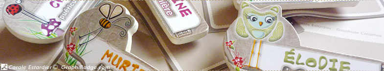 badge infirmi&egrave;re personnalis&eacute; en bois