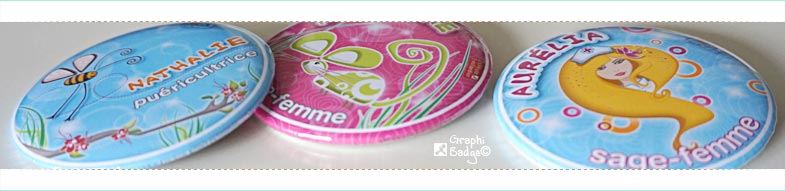 badge infirmi&egrave;re personnalis&eacute;